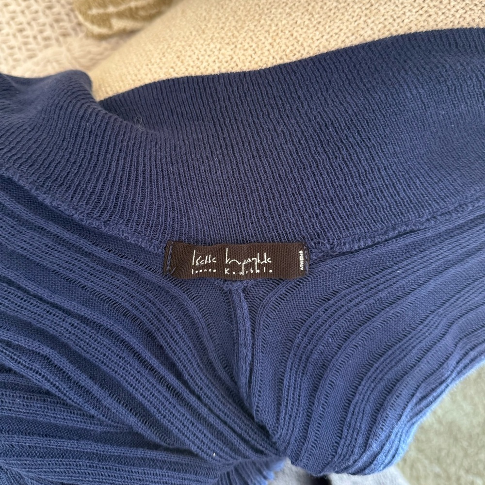 Ioanna Kourbela Dark Blue Cardigan Size Small-Mexdium - Picture 12 of 13
